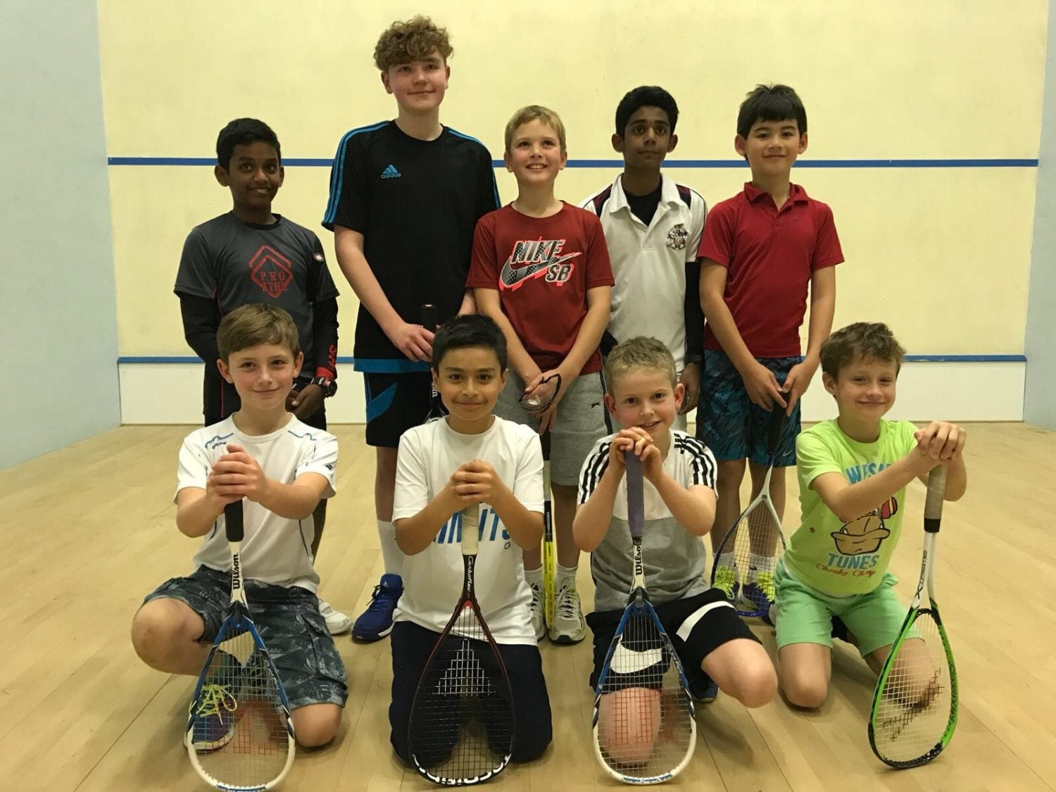 Squash Juniors Compete Well in First Match Club Towers